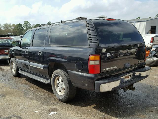 3GNEC16Z63G159928 - 2003 CHEVROLET SUBURBAN C BLACK photo 3