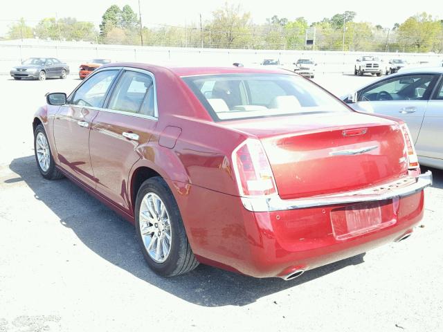 2C3CA6CT6BH538224 - 2011 CHRYSLER 300C RED photo 3