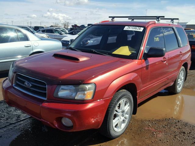 JF1SG69664H730829 - 2004 SUBARU FORESTER 2 MAROON photo 2