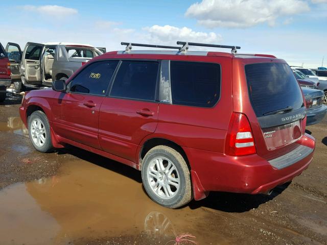 JF1SG69664H730829 - 2004 SUBARU FORESTER 2 MAROON photo 3