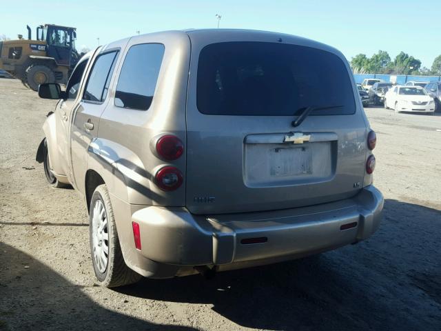 3GNDA13D78S620827 - 2008 CHEVROLET HHR LS 金色 照片 3