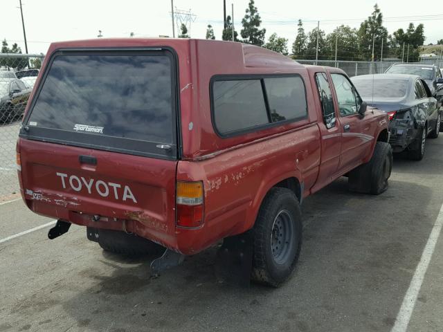 JT4VN13D7R5131597 - 1994 TOYOTA PICKUP 1/2 RED photo 4
