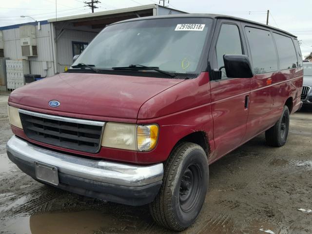 1FBJS31H4RHB02425 - 1994 FORD ECONOLINE BURGUNDY photo 2