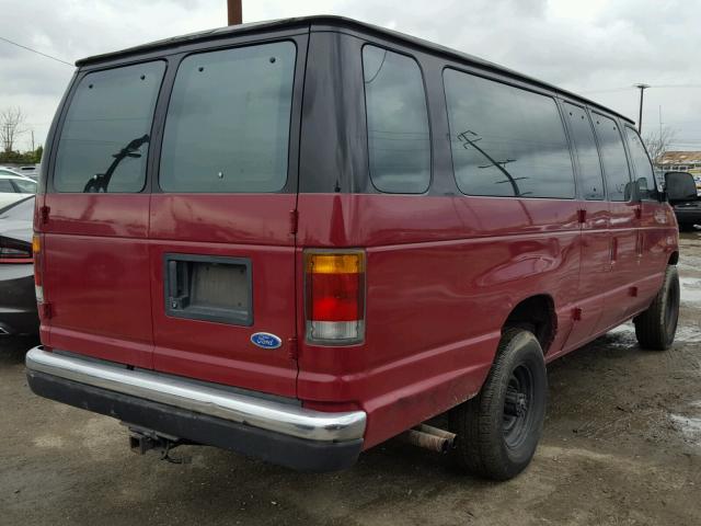 1FBJS31H4RHB02425 - 1994 FORD ECONOLINE BURGUNDY photo 4