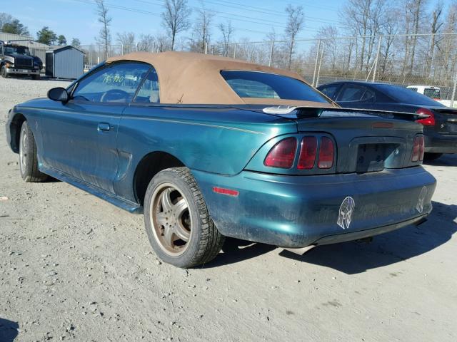 1FALP444XTF235980 - 1996 FORD MUSTANG GREEN photo 3