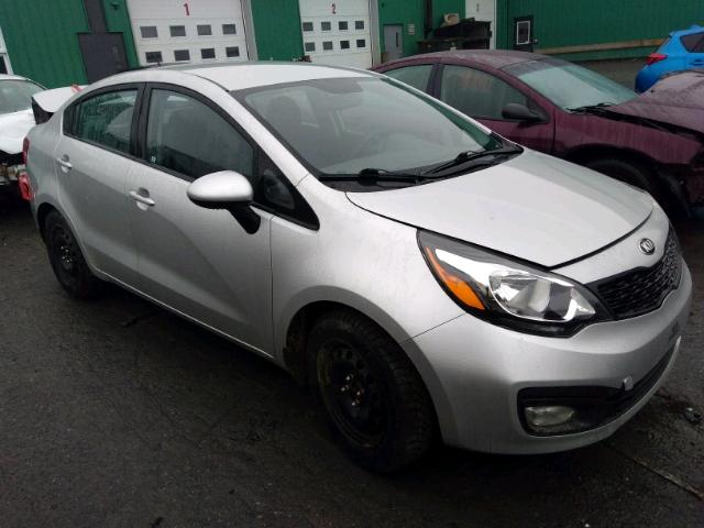 KNADM4A32D6232377 - 2013 KIA RIO LX SILVER photo 1