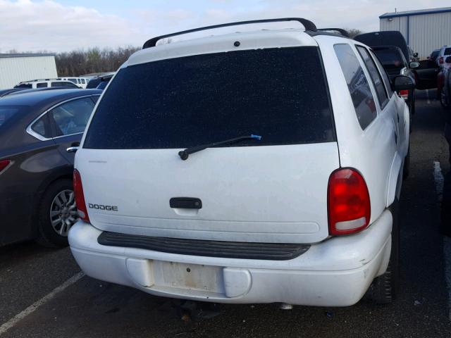 1B4HR28Z3YF238888 - 2000 DODGE DURANGO WHITE photo 4