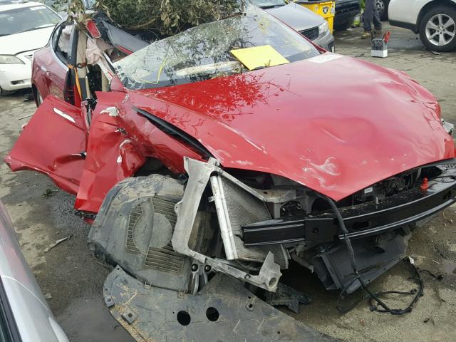 5YJSA1CN5DFP27905 - 2013 TESLA MODEL S 红色 照片 9