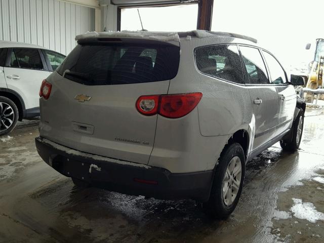 1GNKVFED8CJ422788 - 2012 CHEVROLET TRAVERSE L SILVER photo 4