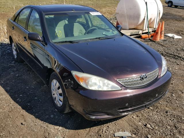 4T1BE30K44U938090 - 2004 TOYOTA CAMRY LE BURGUNDY photo 1