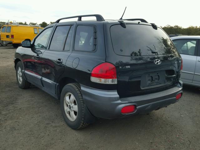 KM8SC13D85U933564 - 2005 HYUNDAI SANTA FE G BLACK photo 3