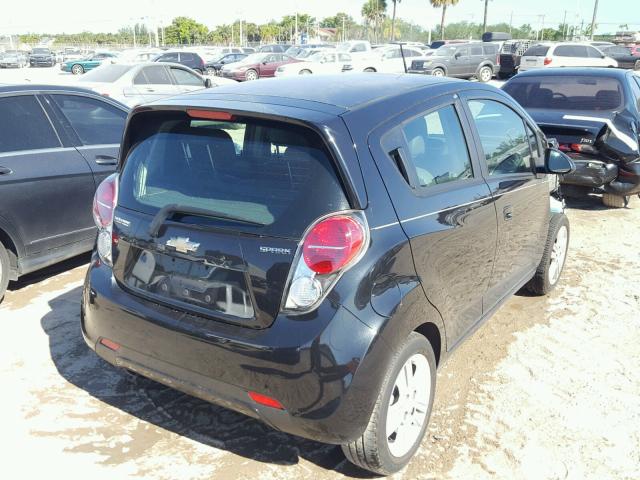 KL8CD6S91EC499602 - 2014 CHEVROLET SPARK 1LT BLACK photo 4