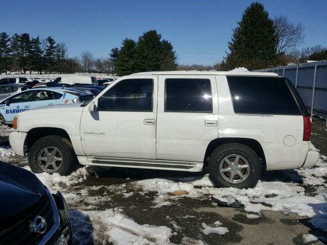 1GYEK13R8YR105497 - 2000 CADILLAC ESCALADE WHITE photo 9