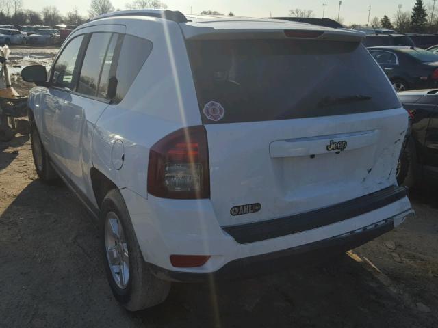 1C4NJCBA5ED594059 - 2014 JEEP COMPASS SP WHITE photo 3