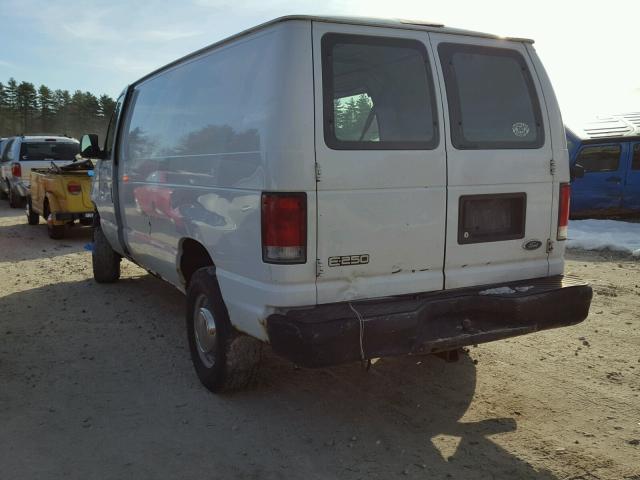 1FTNE24L91HA77962 - 2001 FORD ECONOLINE WHITE photo 3