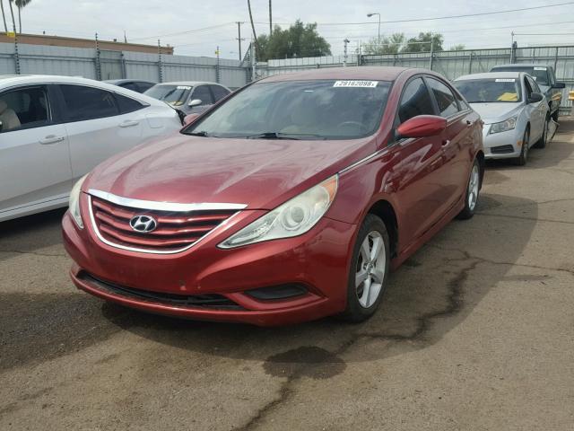 5NPEB4AC5BH230767 - 2011 HYUNDAI SONATA GLS BURGUNDY photo 2