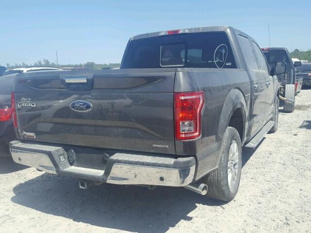 1FTEW1CF4FKE61368 - 2015 FORD F150 SUPER BLACK photo 4