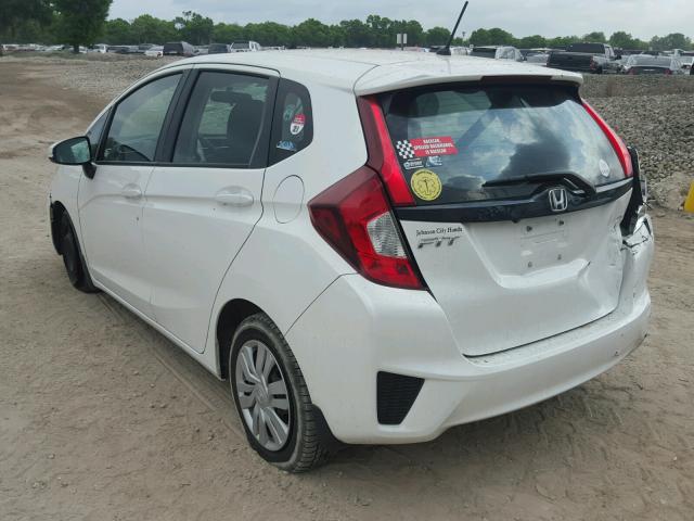 3HGGK5G55FM738939 - 2015 HONDA FIT LX WHITE photo 3