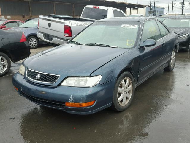 19UYA2257WL001160 - 1998 ACURA 3.0CL Зеленый фото 2