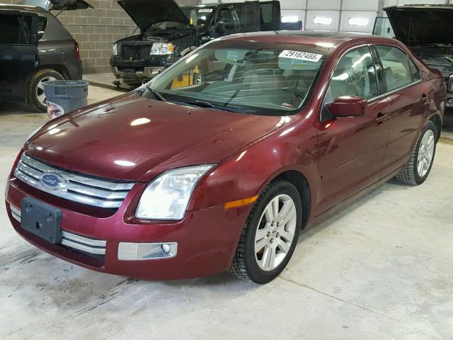 3FAFP08186R107167 - 2006 FORD FUSION SEL RED photo 2