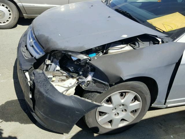 1HGEM22032L056228 - 2002 HONDA CIVIC EX ვერცხლისფერი ფოტო 9