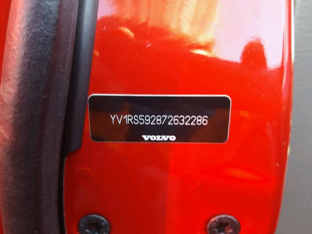 YV1RS592872632286 - 2007 VOLVO S60 2.5T RED photo 10