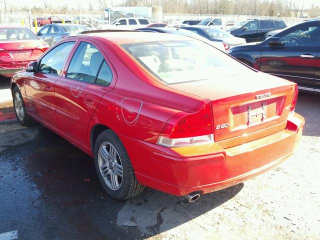 YV1RS592872632286 - 2007 VOLVO S60 2.5T RED photo 3