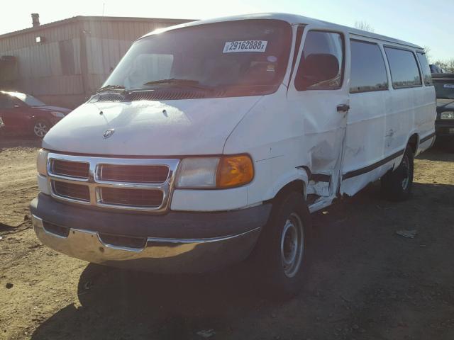 2B5WB35Z61K561468 - 2001 DODGE RAM WAGON WHITE photo 2