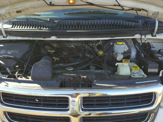 2B5WB35Z61K561468 - 2001 DODGE RAM WAGON WHITE photo 7