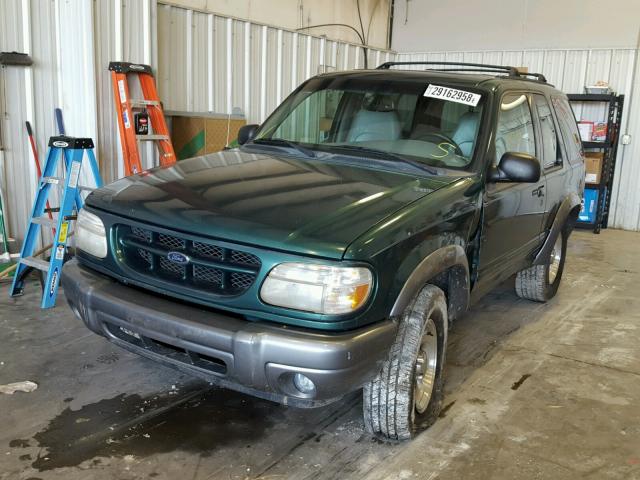 1FMYU70E9YUA14121 - 2000 FORD EXPLORER S GREEN photo 2