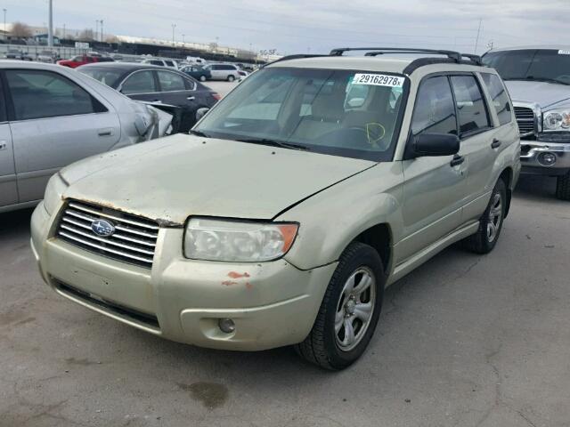 JF1SG63686G716352 - 2006 SUBARU FORESTER 2 TAN photo 2