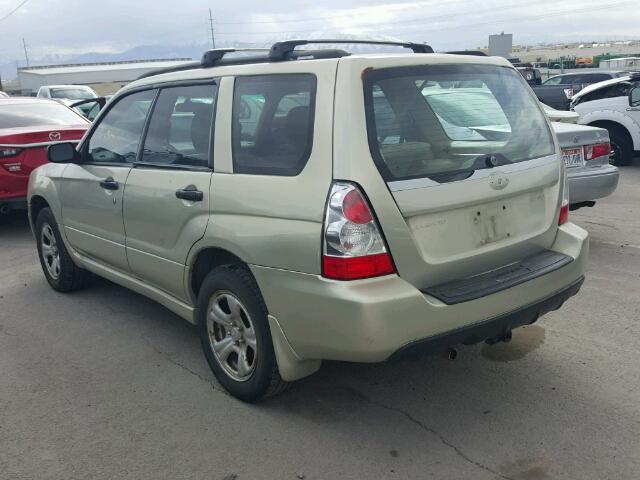 JF1SG63686G716352 - 2006 SUBARU FORESTER 2 TAN photo 3