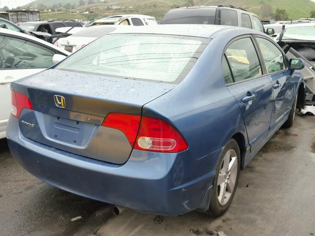 2HGFA16877H509178 - 2007 HONDA CIVIC EX Կապույտ լուսանկար 4