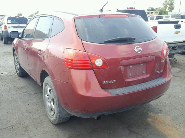 JN8AS58V68W119504 - 2008 NISSAN ROGUE S MAROON photo 3