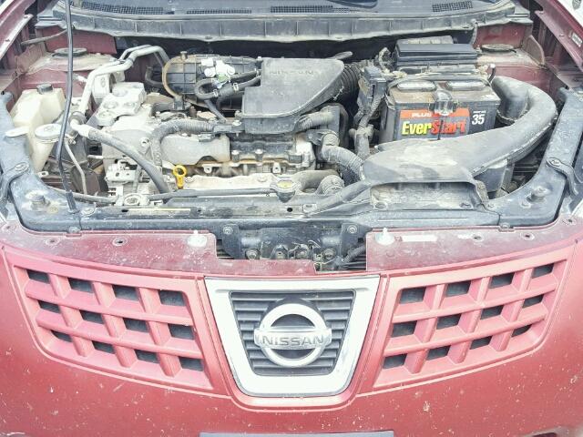 JN8AS58V68W119504 - 2008 NISSAN ROGUE S MAROON photo 7