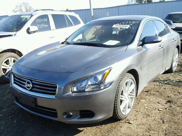 1N4AA5AP5EC438521 - 2014 NISSAN MAXIMA S GRAY photo 2