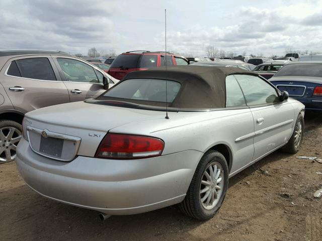 1C3EL55R12N324070 - 2002 CHRYSLER SEBRING LX SILVER photo 4