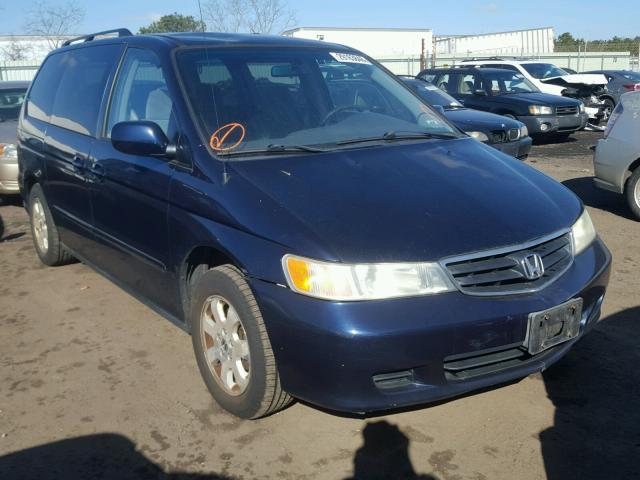 5FNRL18664B006583 - 2004 HONDA ODYSSEY EX BLUE photo 1