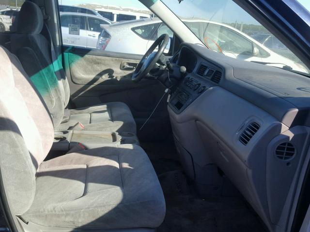 5FNRL18664B006583 - 2004 HONDA ODYSSEY EX BLUE photo 5