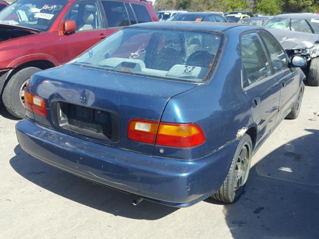 1HGEG8548SL021340 - 1995 HONDA CIVIC DX BLUE photo 4