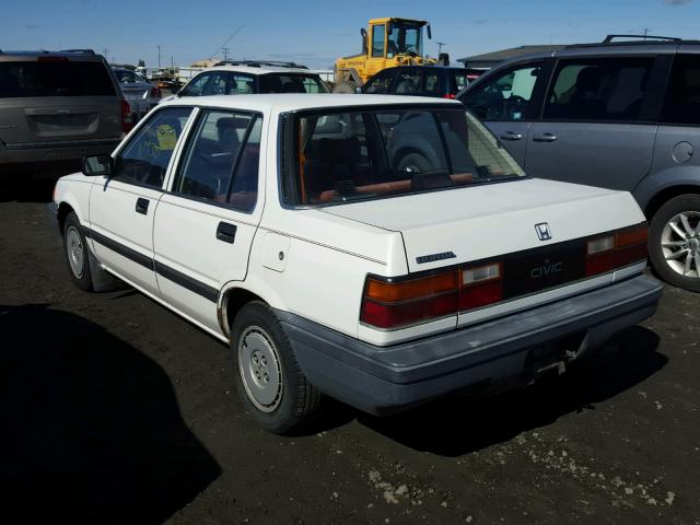 1HGEC4531HA082514 - 1987 HONDA CIVIC 1.5 WHITE photo 3