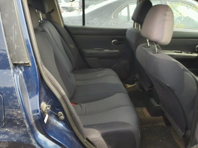 3N1BC13E57L408958 - 2007 NISSAN VERSA S BLUE photo 6