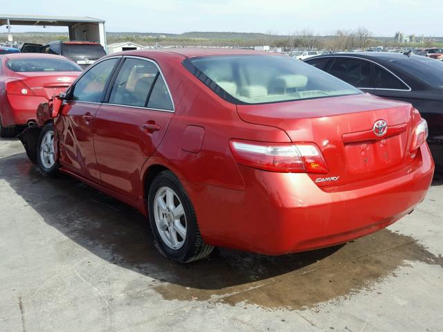 4T1BE46K69U340944 - 2009 TOYOTA CAMRY BASE RED photo 3