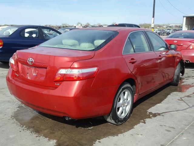 4T1BE46K69U340944 - 2009 TOYOTA CAMRY BASE RED photo 4