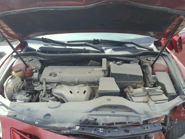 4T1BE46K69U340944 - 2009 TOYOTA CAMRY BASE RED photo 7