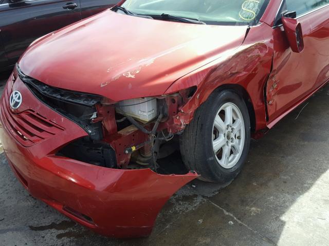 4T1BE46K69U340944 - 2009 TOYOTA CAMRY BASE RED photo 9