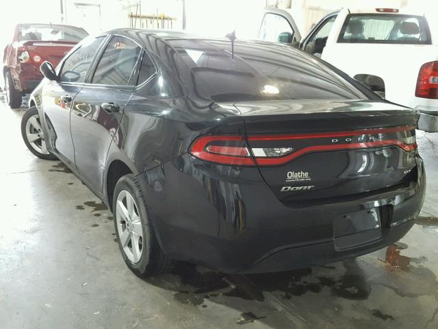 1C3CDFBB2FD415524 - 2015 DODGE DART SXT BLACK photo 3