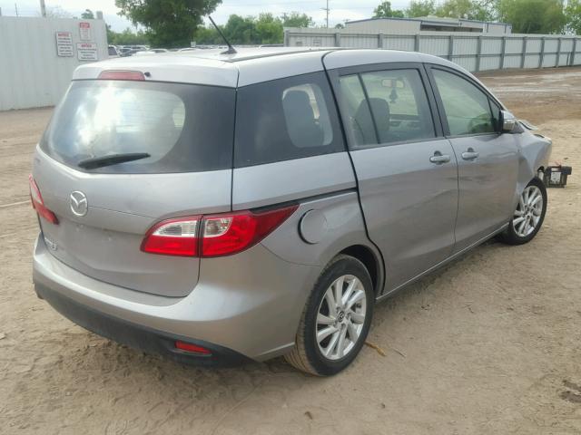 JM1CW2BL9E0169889 - 2014 MAZDA 5 SPORT GRAY photo 4