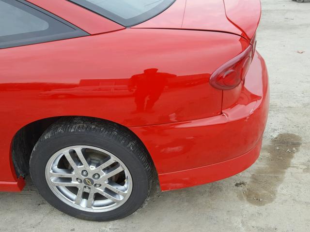 1G1JH12F037338135 - 2003 CHEVROLET CAVALIER L RED photo 9