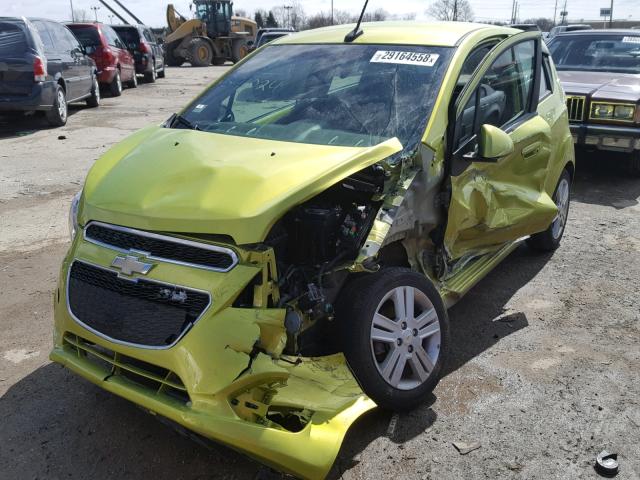 KL8CD6S93DC541024 - 2013 CHEVROLET SPARK 1LT GREEN photo 2